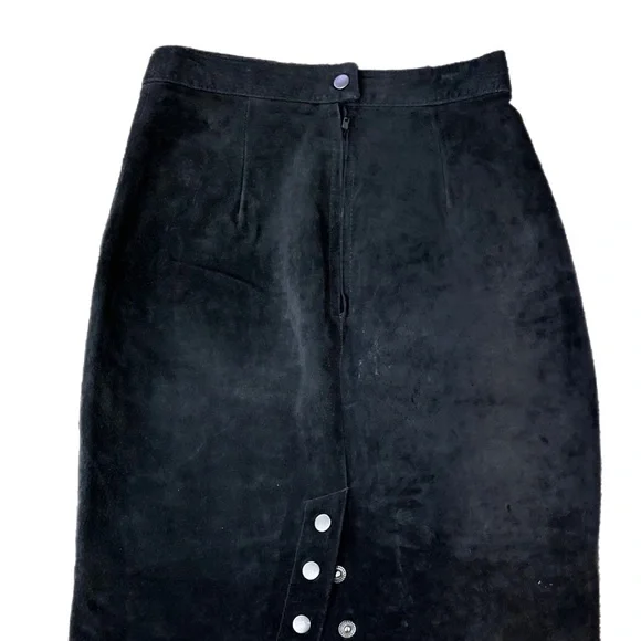 Genuine Leather Skirt Black - Global Indentity G-III Leather black pencil skirt - Picture 2 of 3